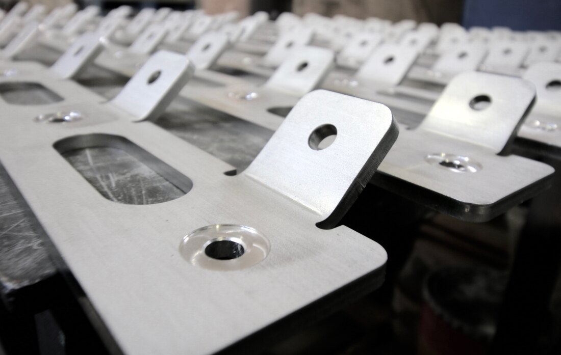 Laser-cut sheet-metal brackets