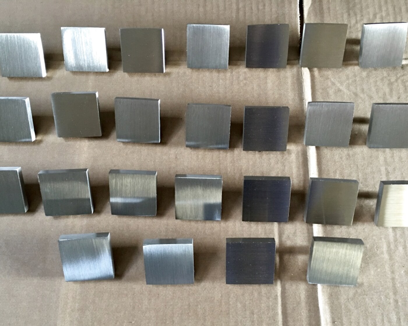 Laser-cut steel plates and tabs