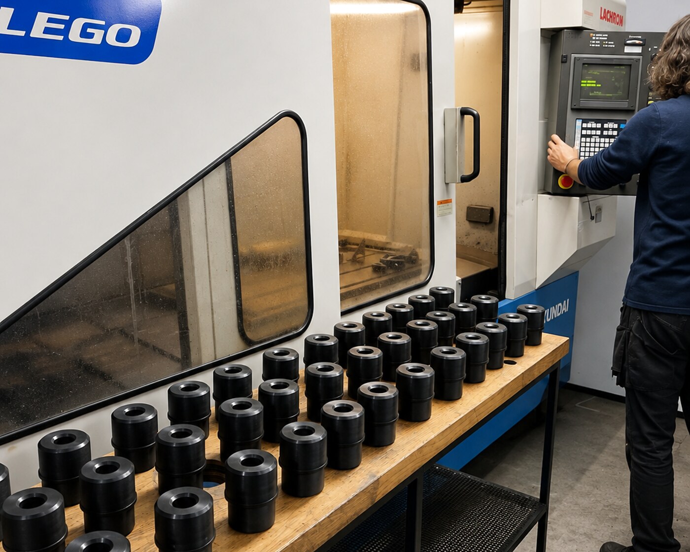 Serial machined studs and fasteners