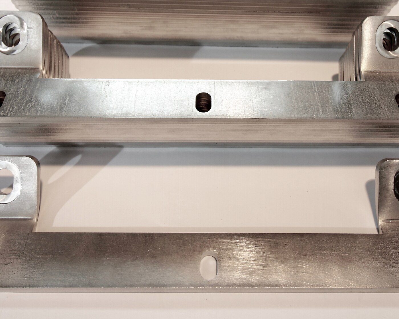 Machined stainless-steel mounting brackets